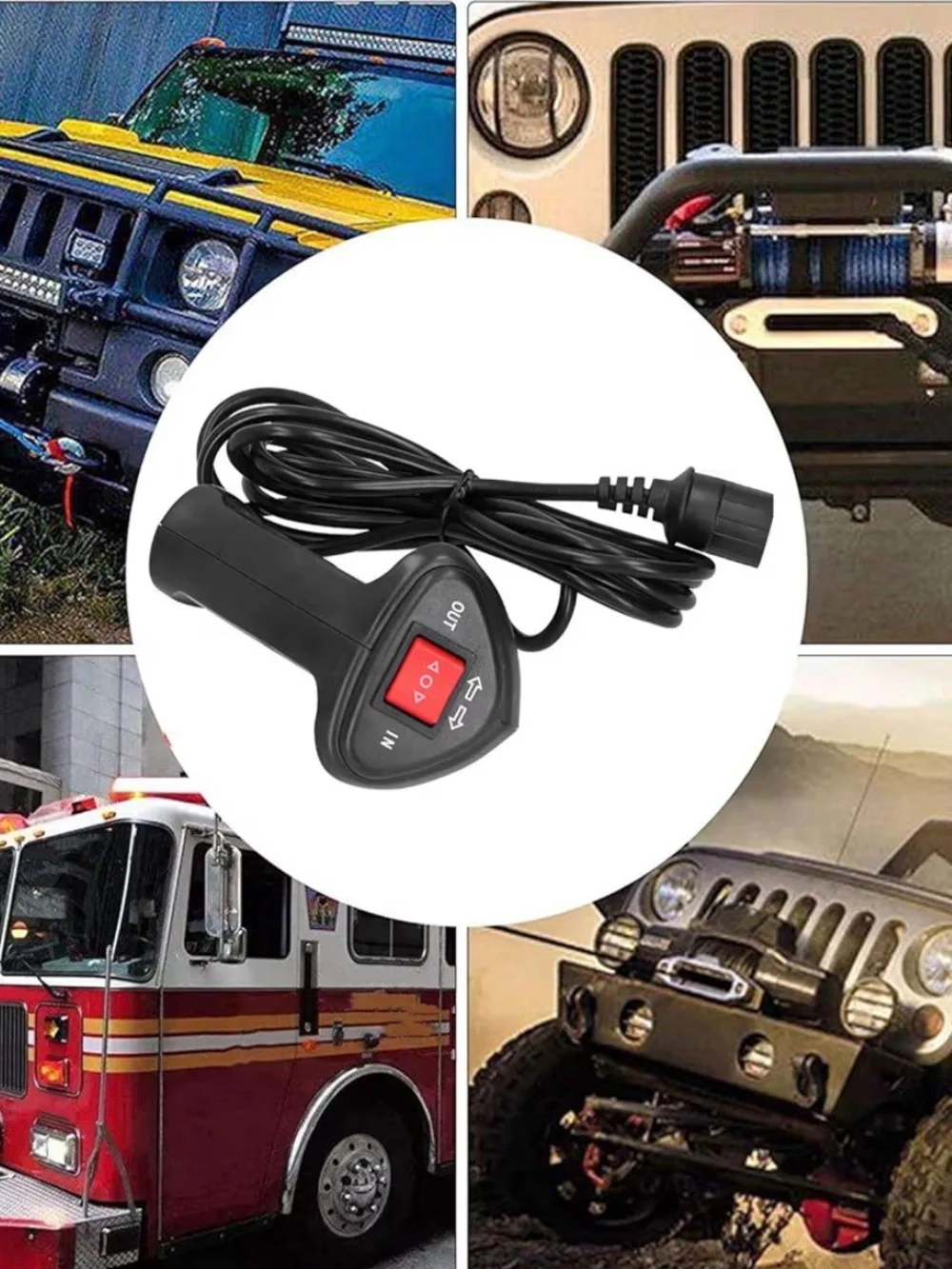 Electric Winch Remote Control Controller, Winch Electric Remote 3 Prong